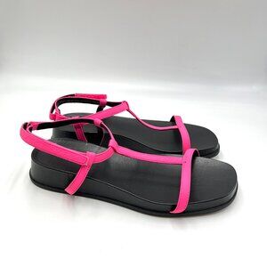Camper Womens 37 EU 7 US Hot Pink And Black Minimalist Sandals Shoes‎